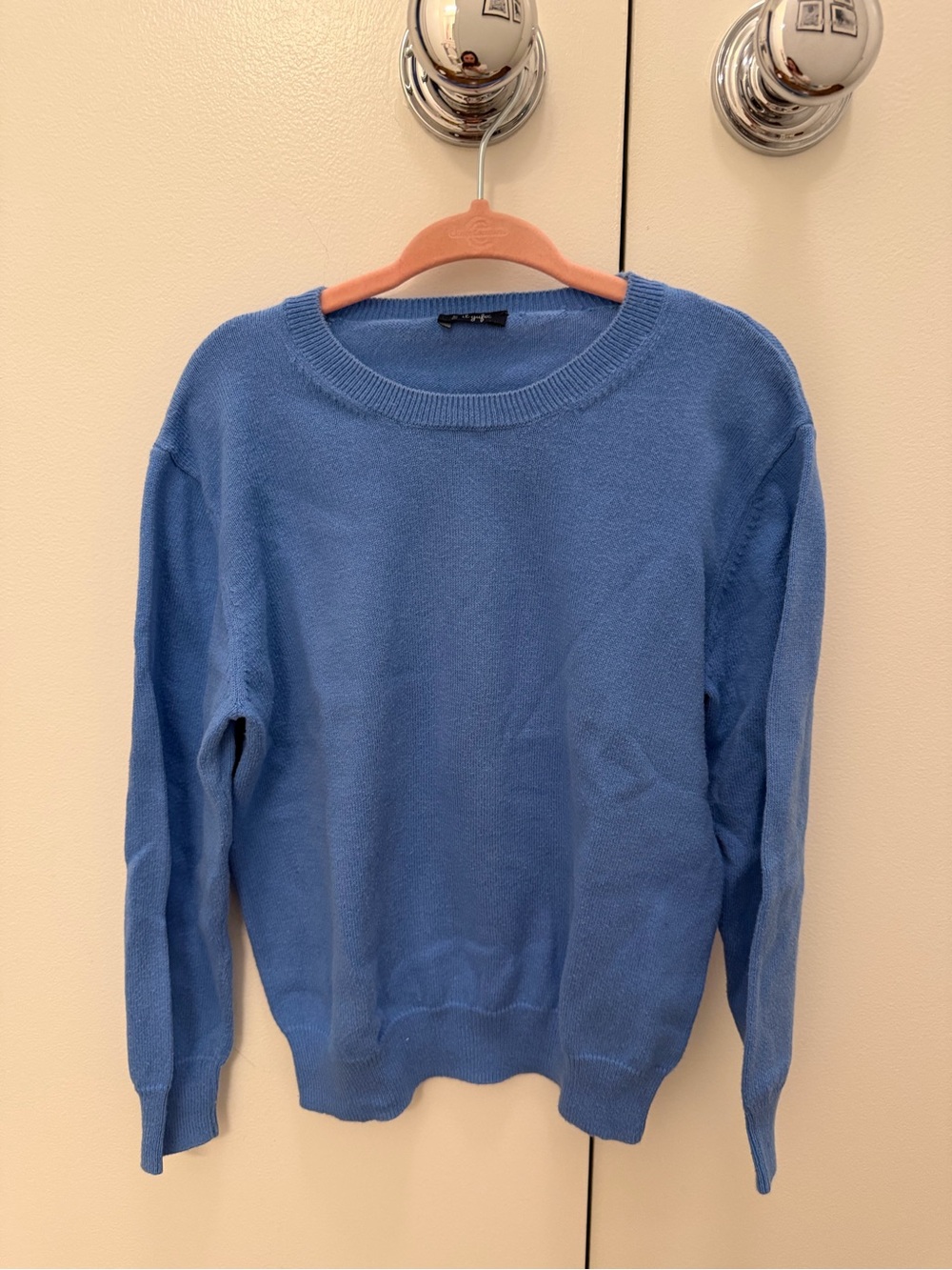 Blue Crewneck Girls Sweater